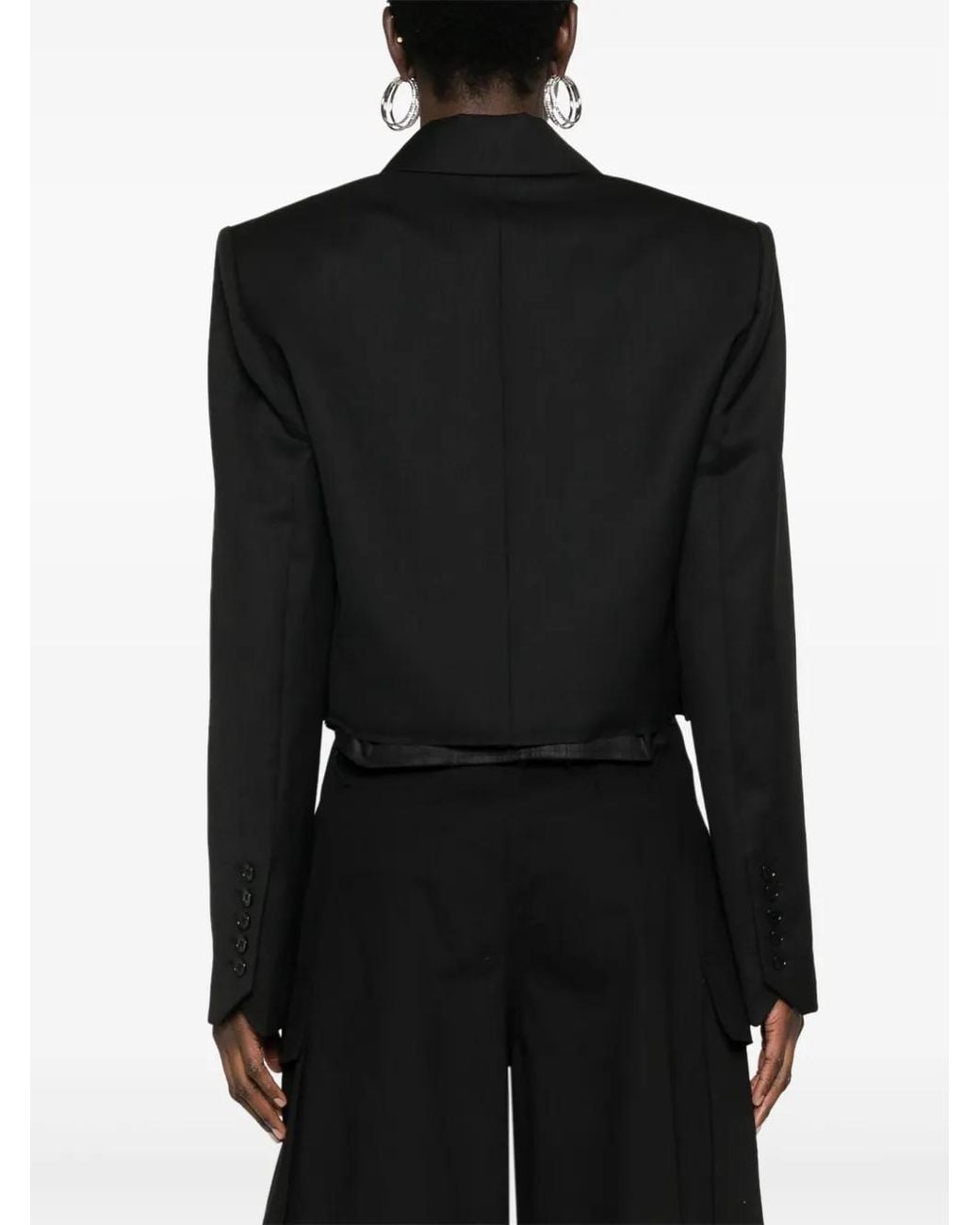 Zadig & Voltaire Black Vito Double-Breasted Blazer