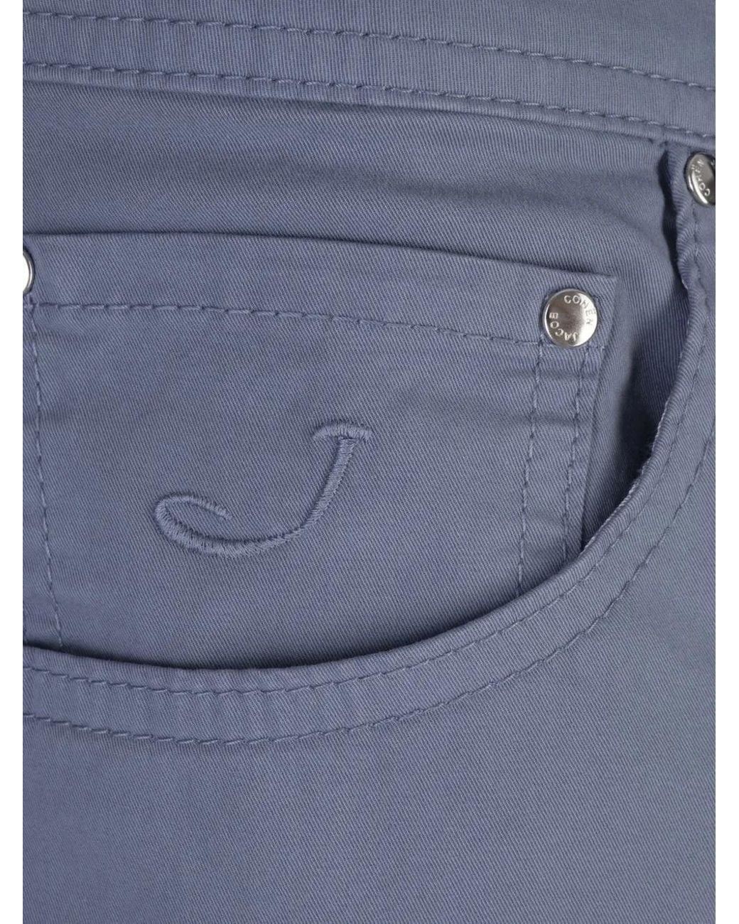 Jacob Cohen Blue Nick Slim-Fit Trousers for men