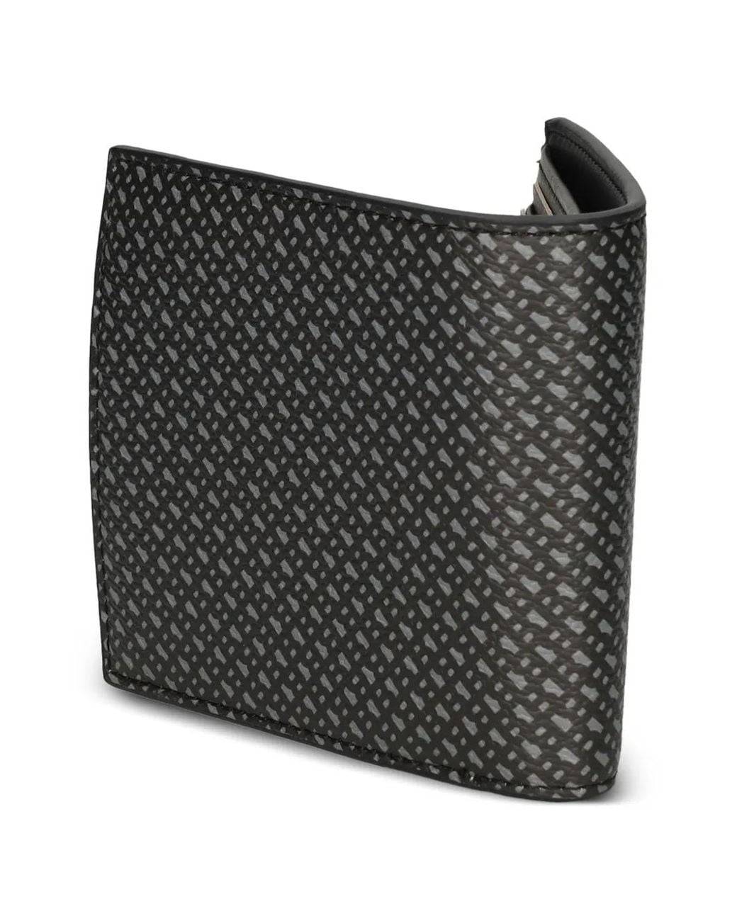 Boss Black Patterned Wallet for men
