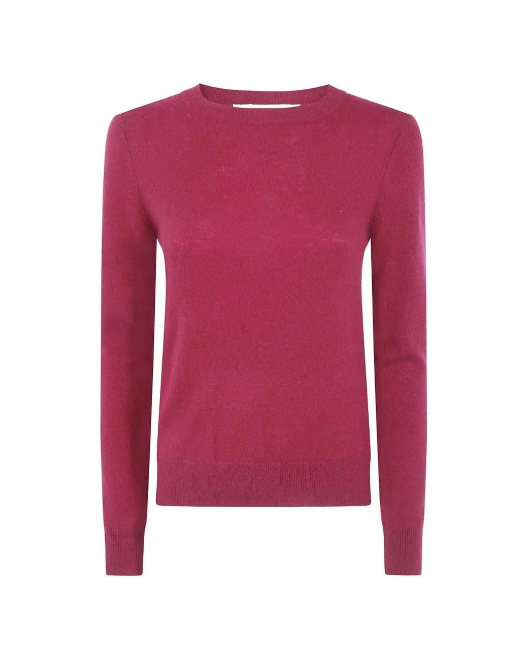 ABSOLUT CASHMERE Red Crew-Neck Cashmere Sweater