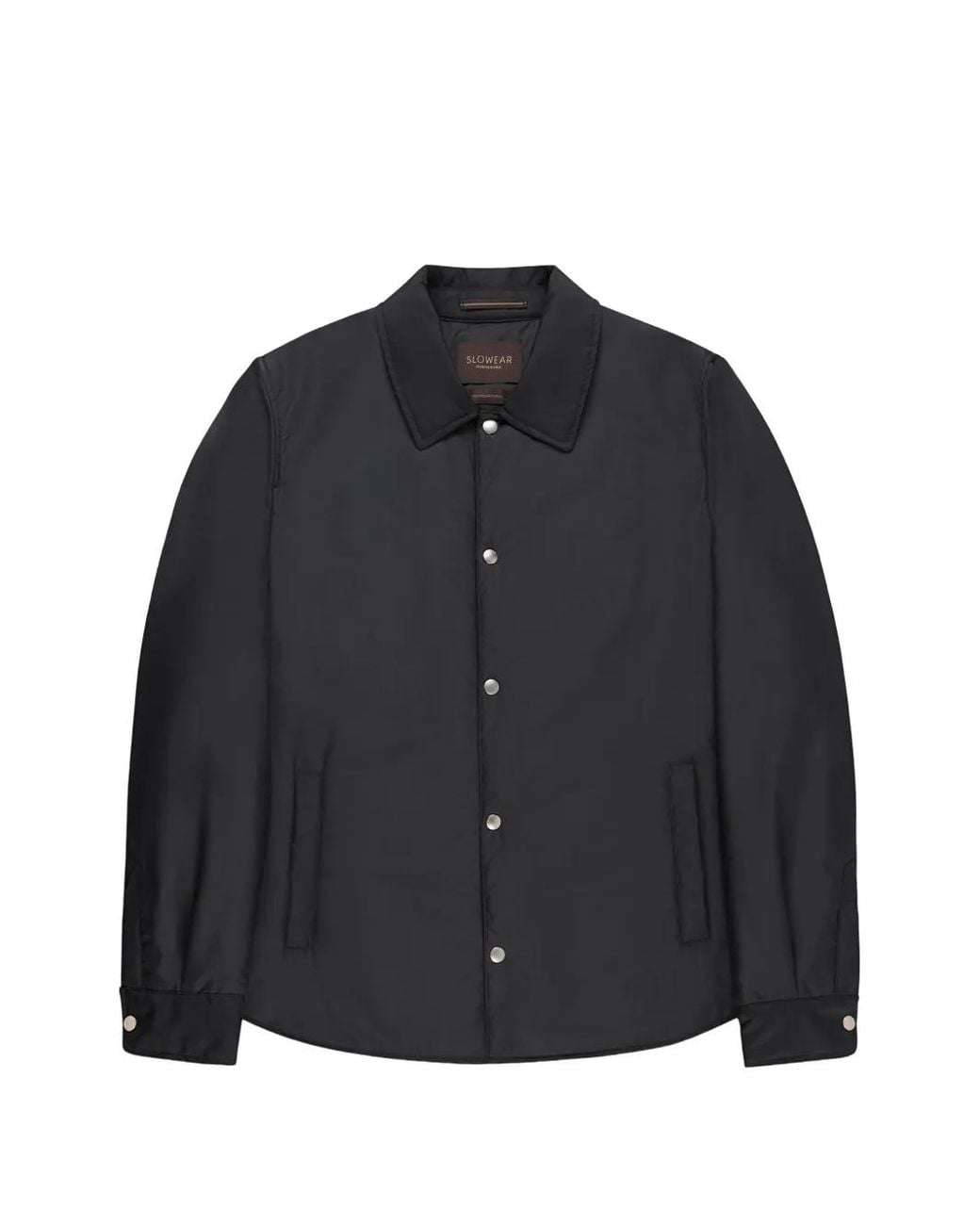 Slowear Gewatteerd Shirtjack in het Black voor heren