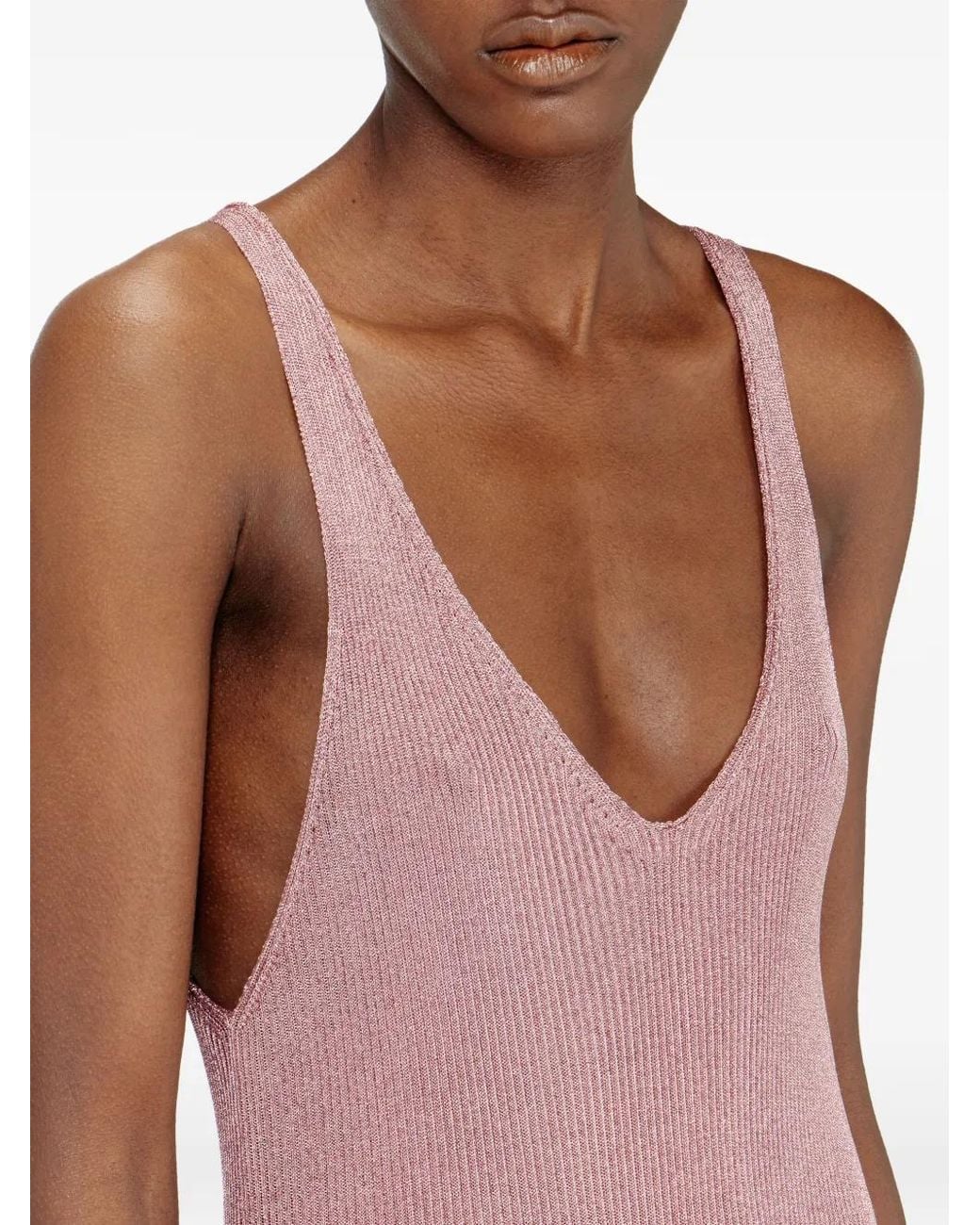 DIESEL Pink Midi M-Deloca Dress