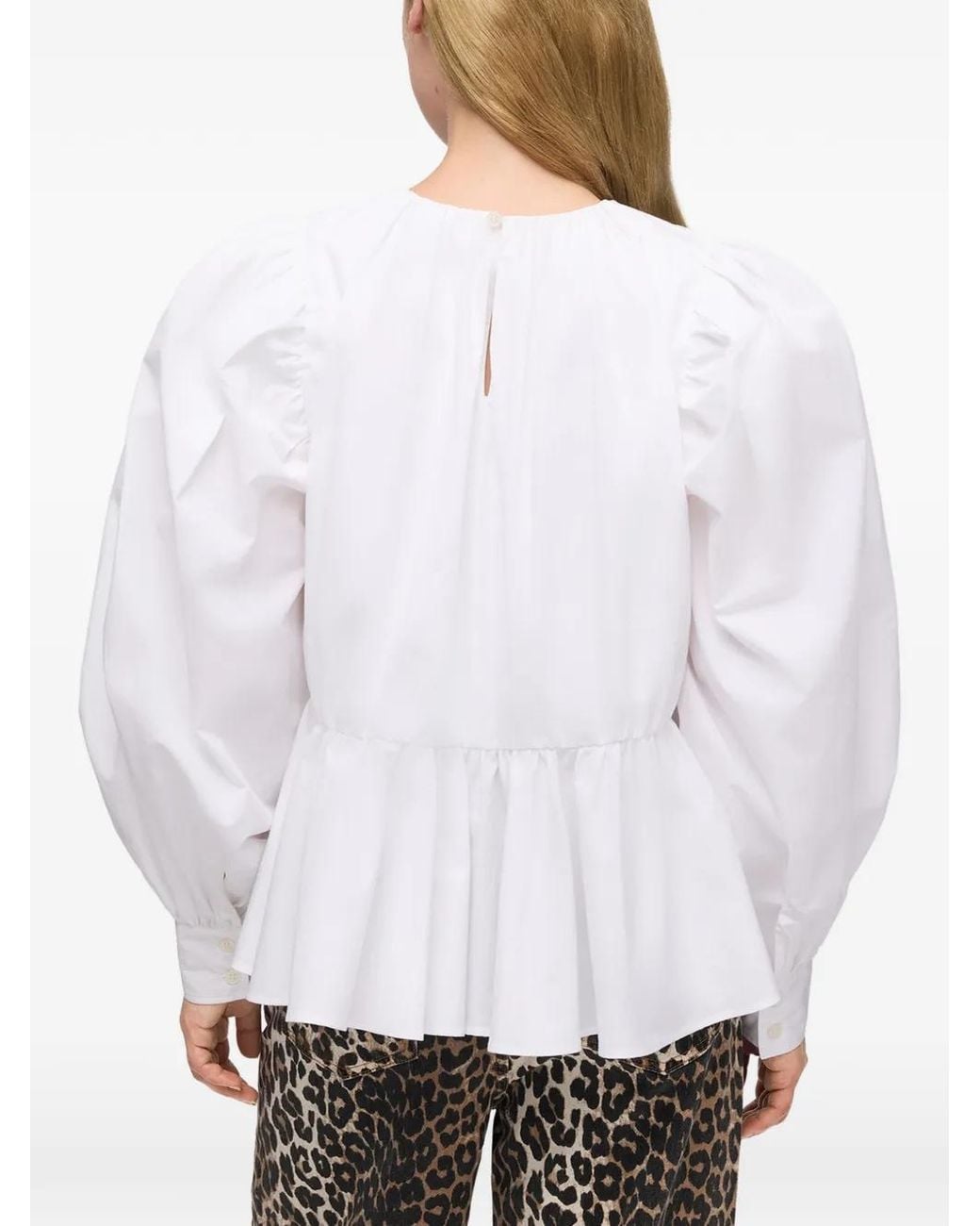 Ganni White Blouse