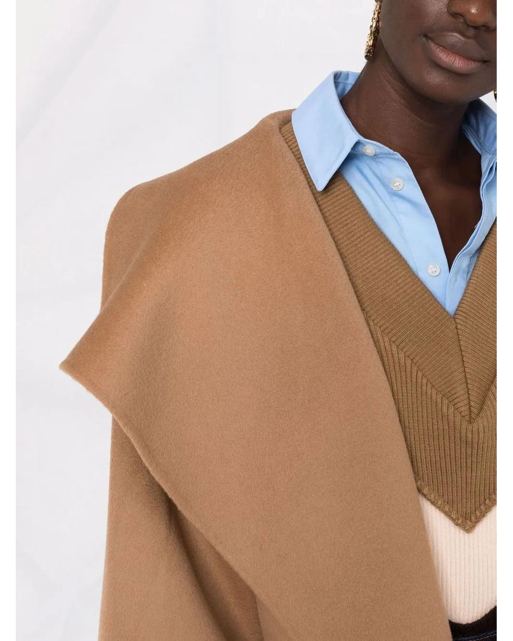 Totême Natural Signature Wool And Cashmere Coat
