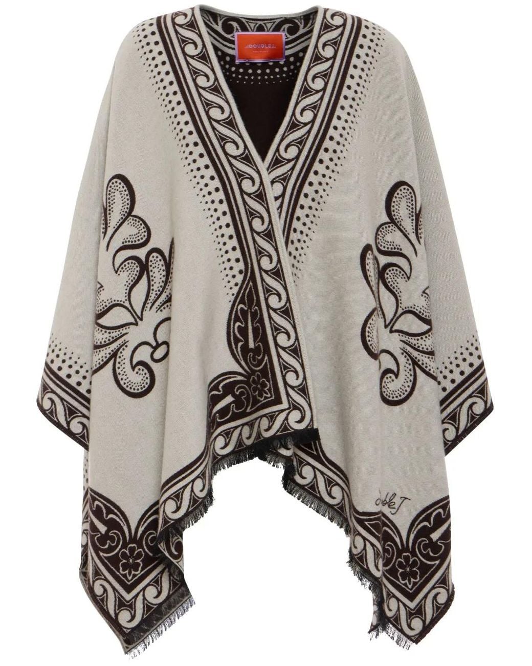 LaDoubleJ Gray Herald Poncho