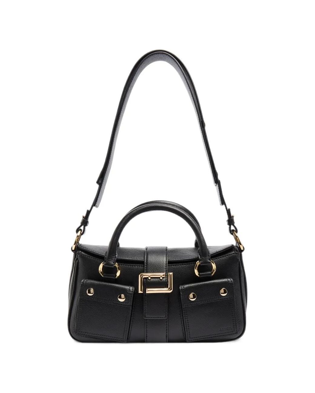 Lancel Black Multipocket Leather Shoulder Bag