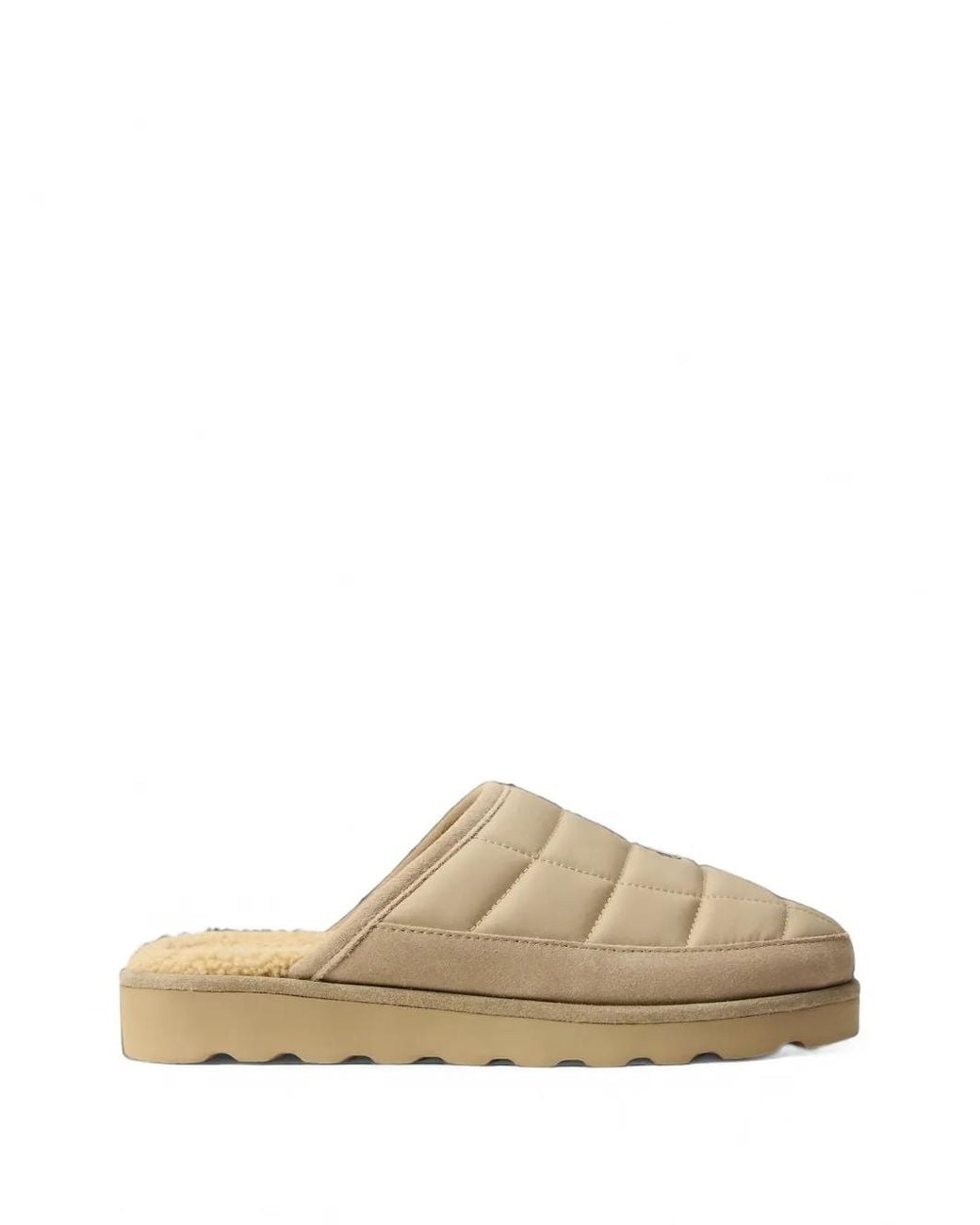 Polo Ralph Lauren Natural Quilted Logo-Detail Slippers for men