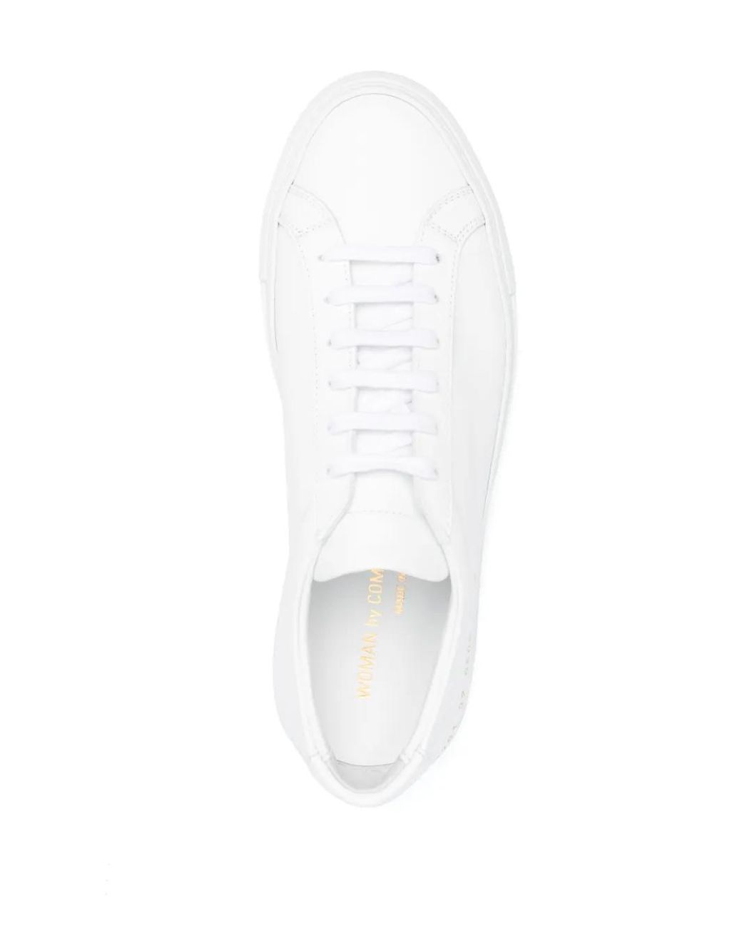 Common Projects White Original Achilles Leather Sneakers