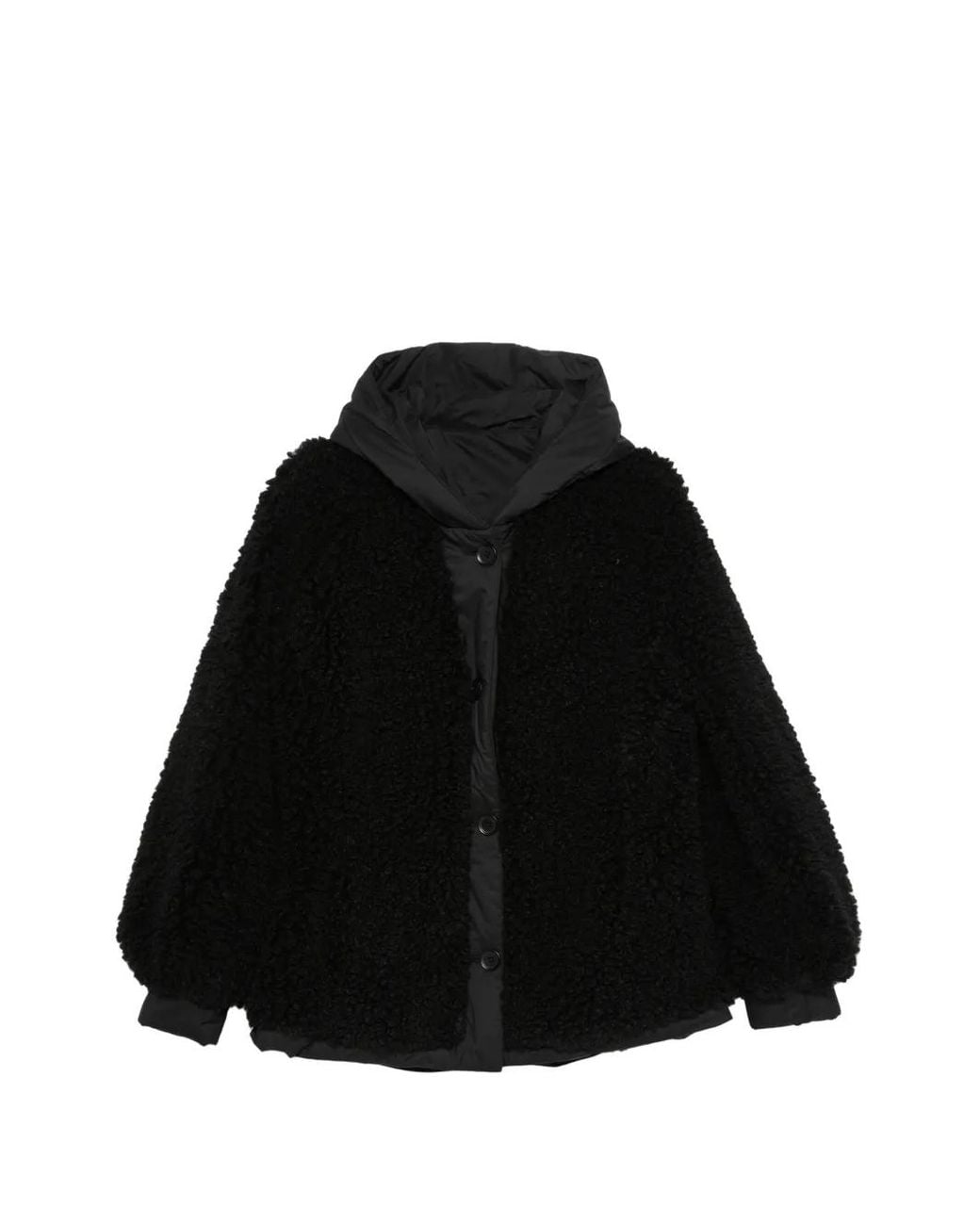 MACRON Black Reversible Faux-Shearling O.N.E. Sweater