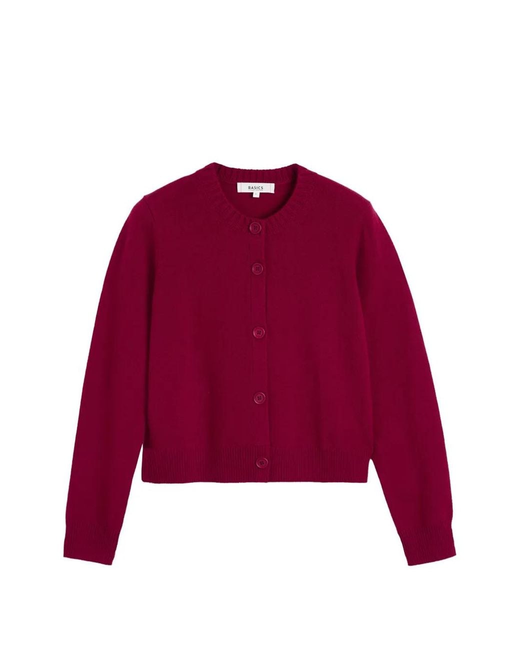Chinti & Parker Red Crew-Neck Cardigan