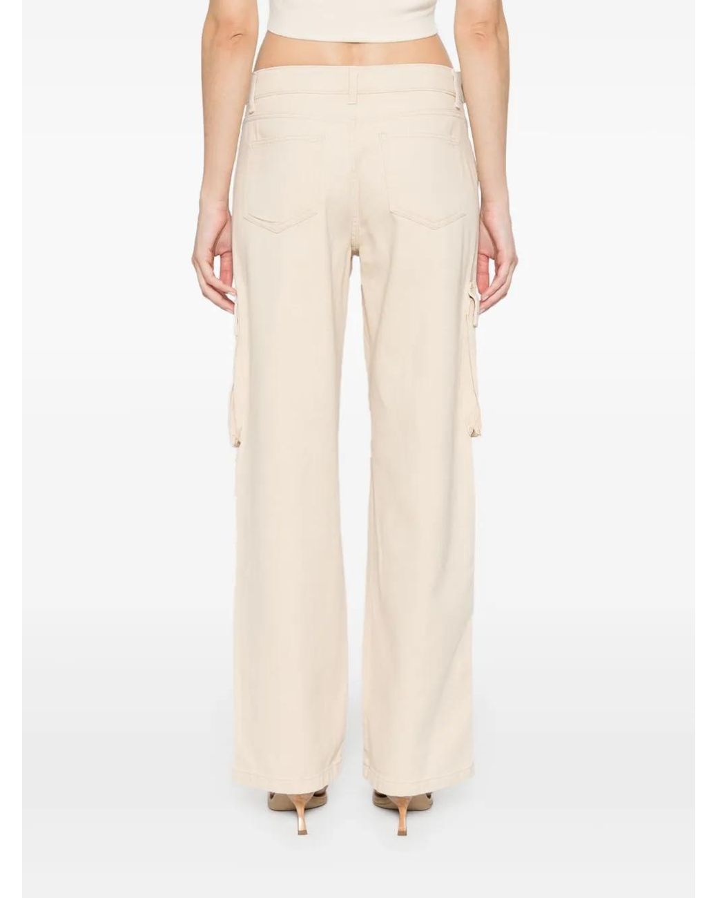 Liu Jo Natural Cotton Cargo Pants