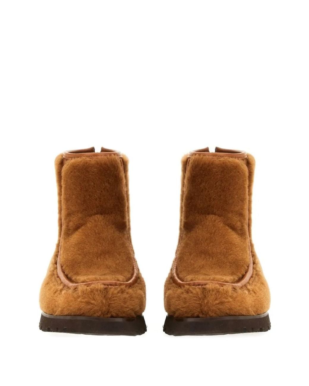 Hereu Brown Zip Detail Boots