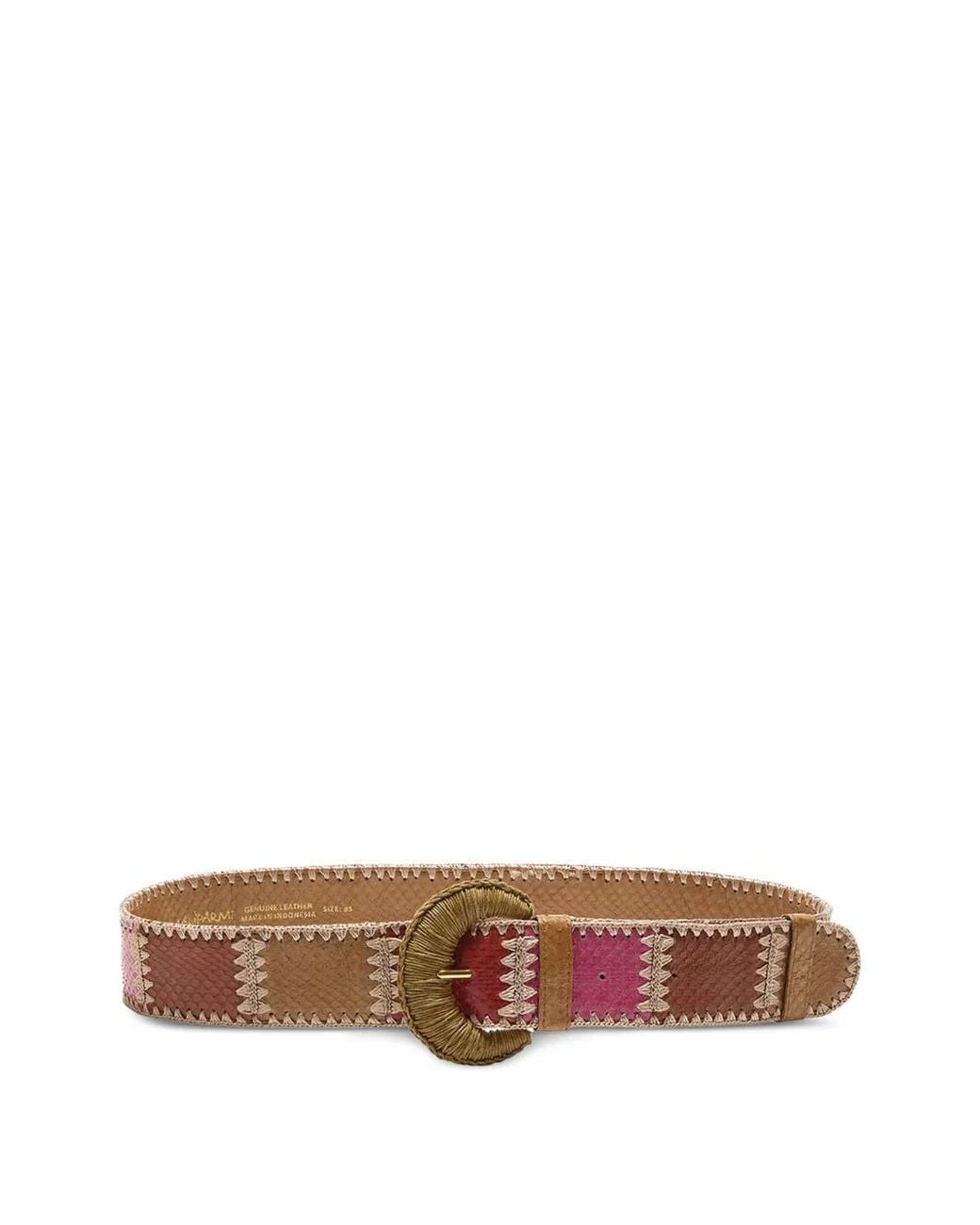 Maliparmi Brown Patchwork Belt