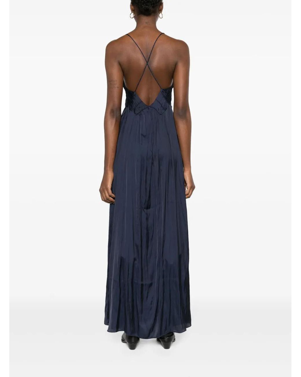 zadig & voltaire rayonne satin maxi dress Zadig&Voltaire Rayonne Satin Maxi Dress