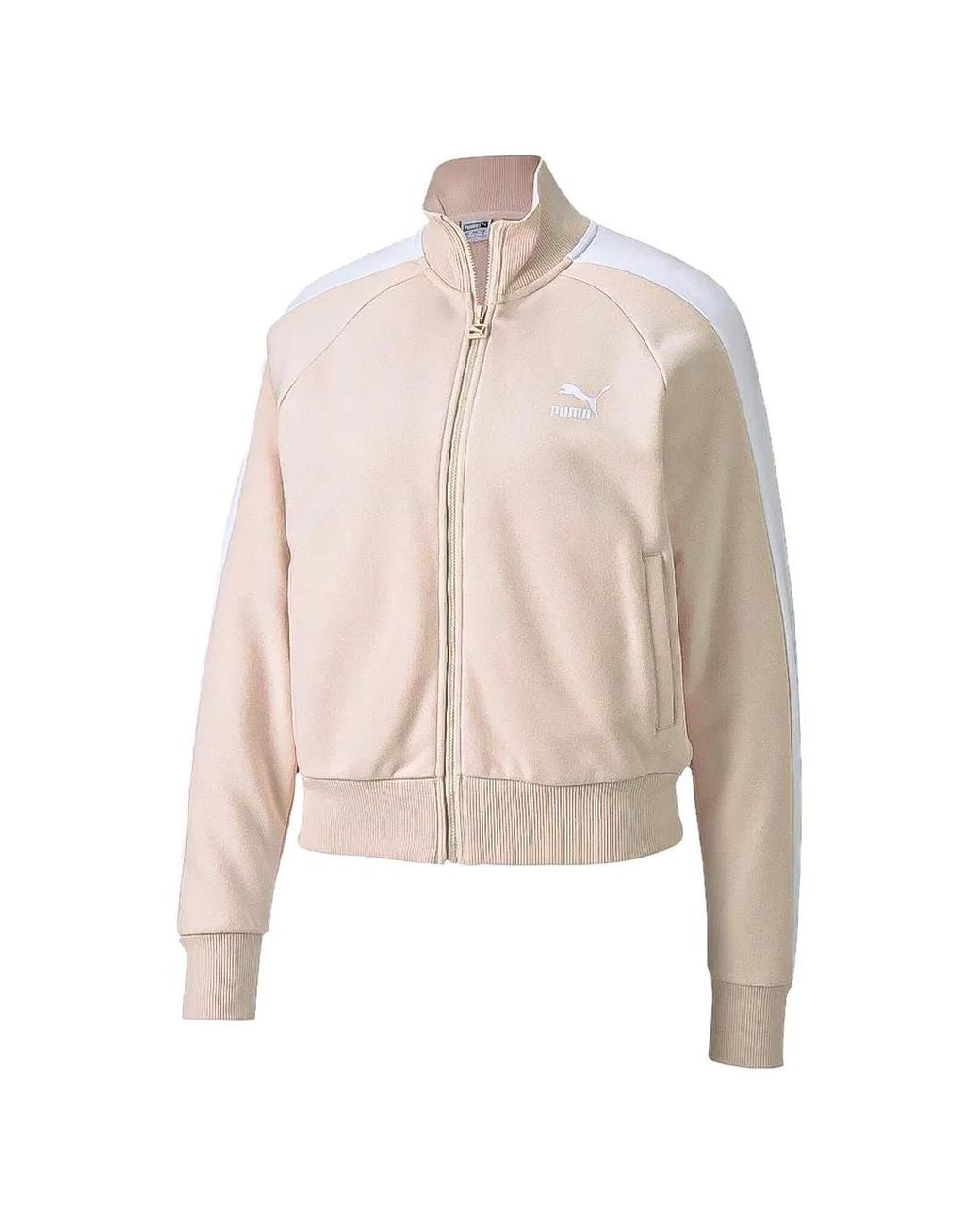 PUMA Natural T7 Zip-Up Track Sweatshirt