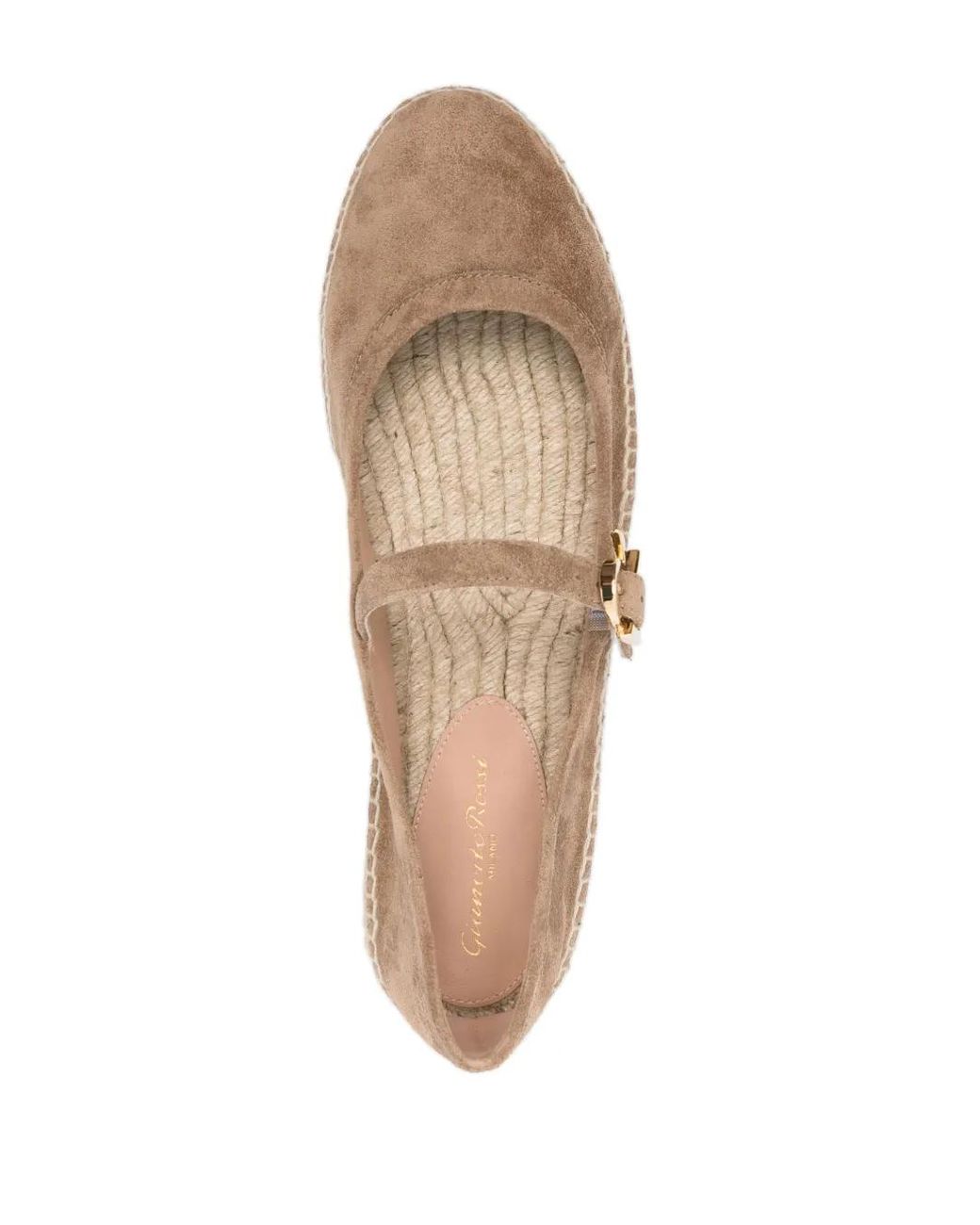 Gianvito Rossi Brown Elda Mary-Jane Espadrilles
