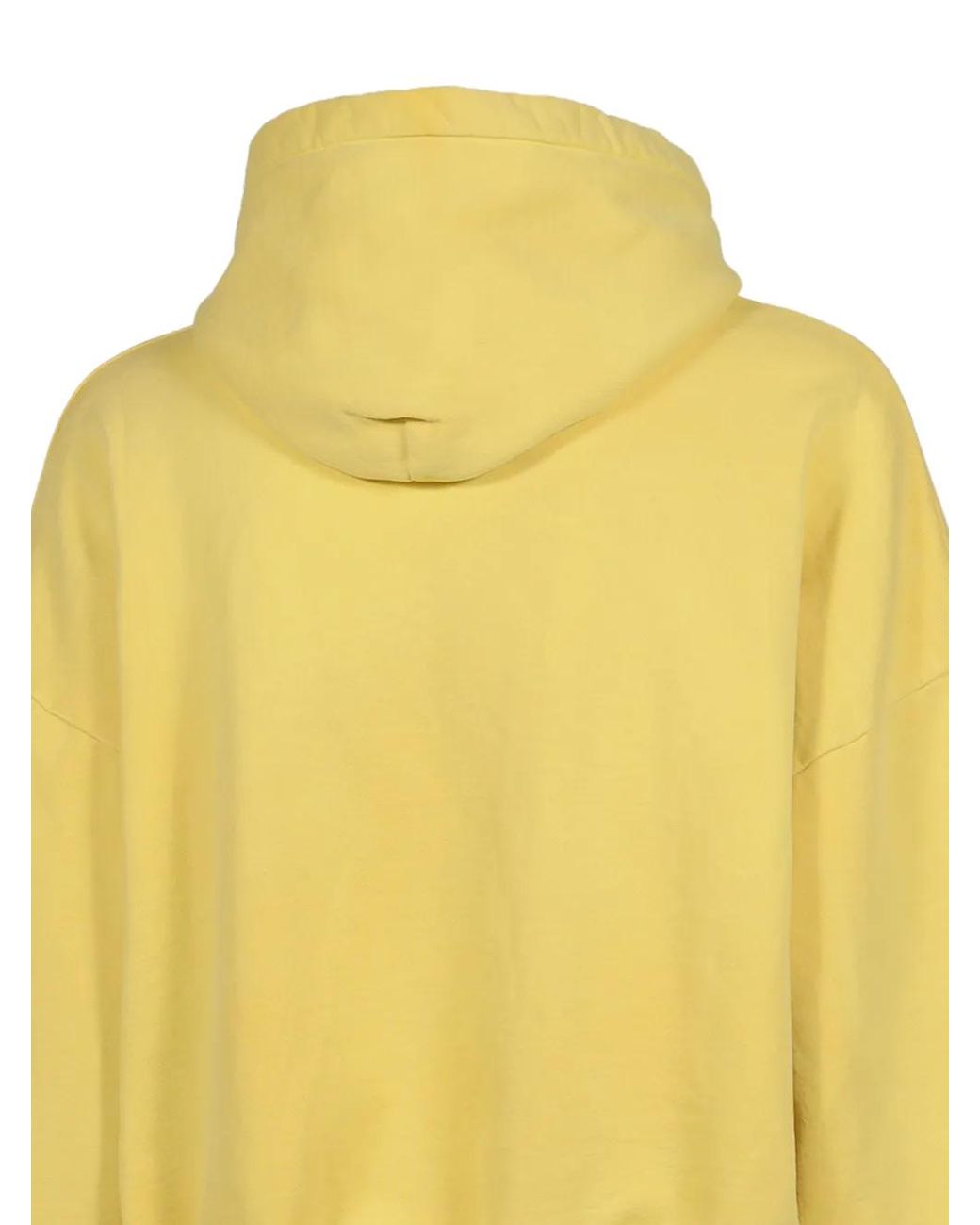 ALEXANDER DIGENOVA Yellow Showroom Logo-Print Hoodie for men