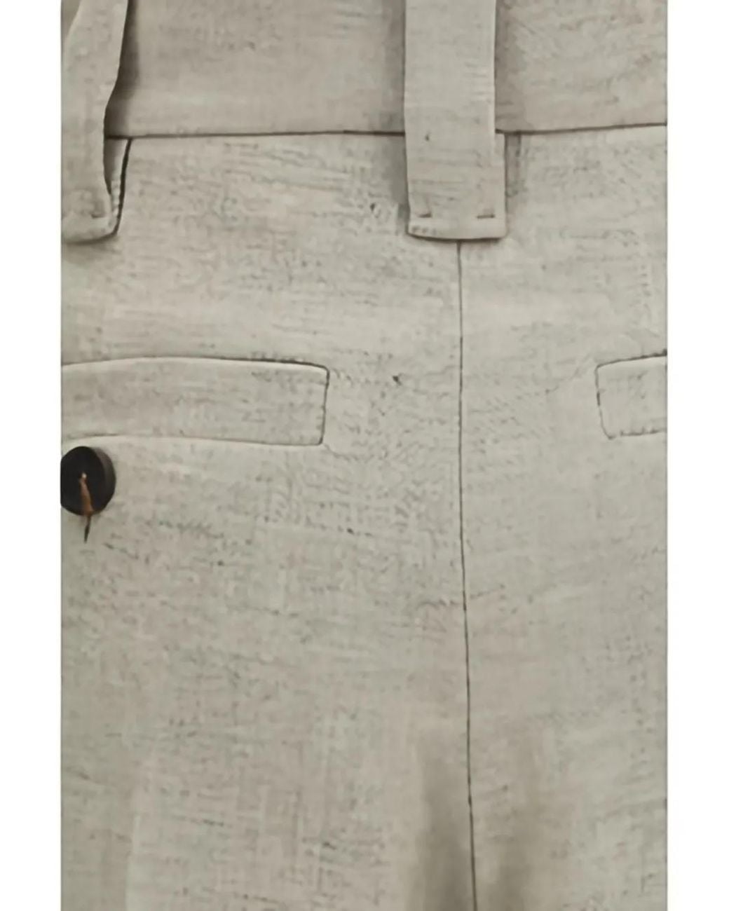 Brunello Cucinelli White Pleated Wide-Leg Trousers