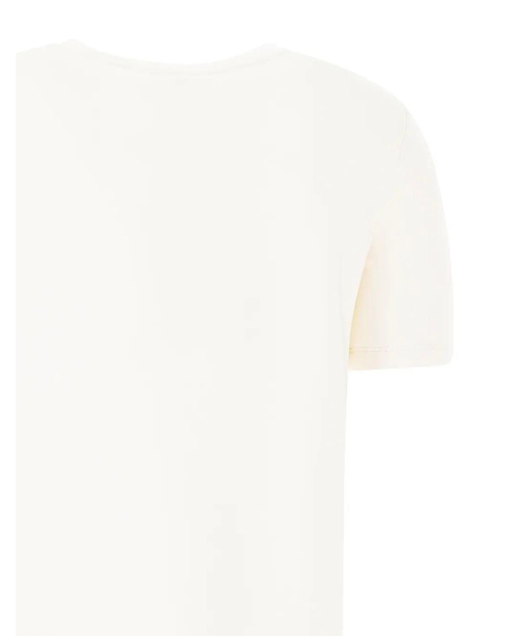 Max Mara Natural Embroidered Crew-Neck T-Shirt