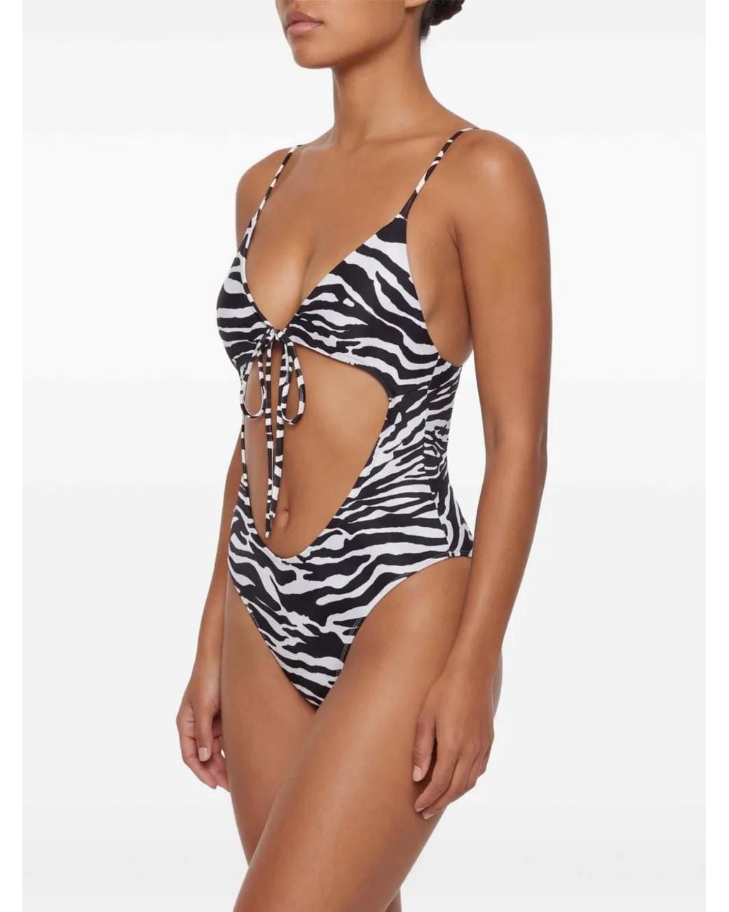 The Attico White One Piece Swimsuit