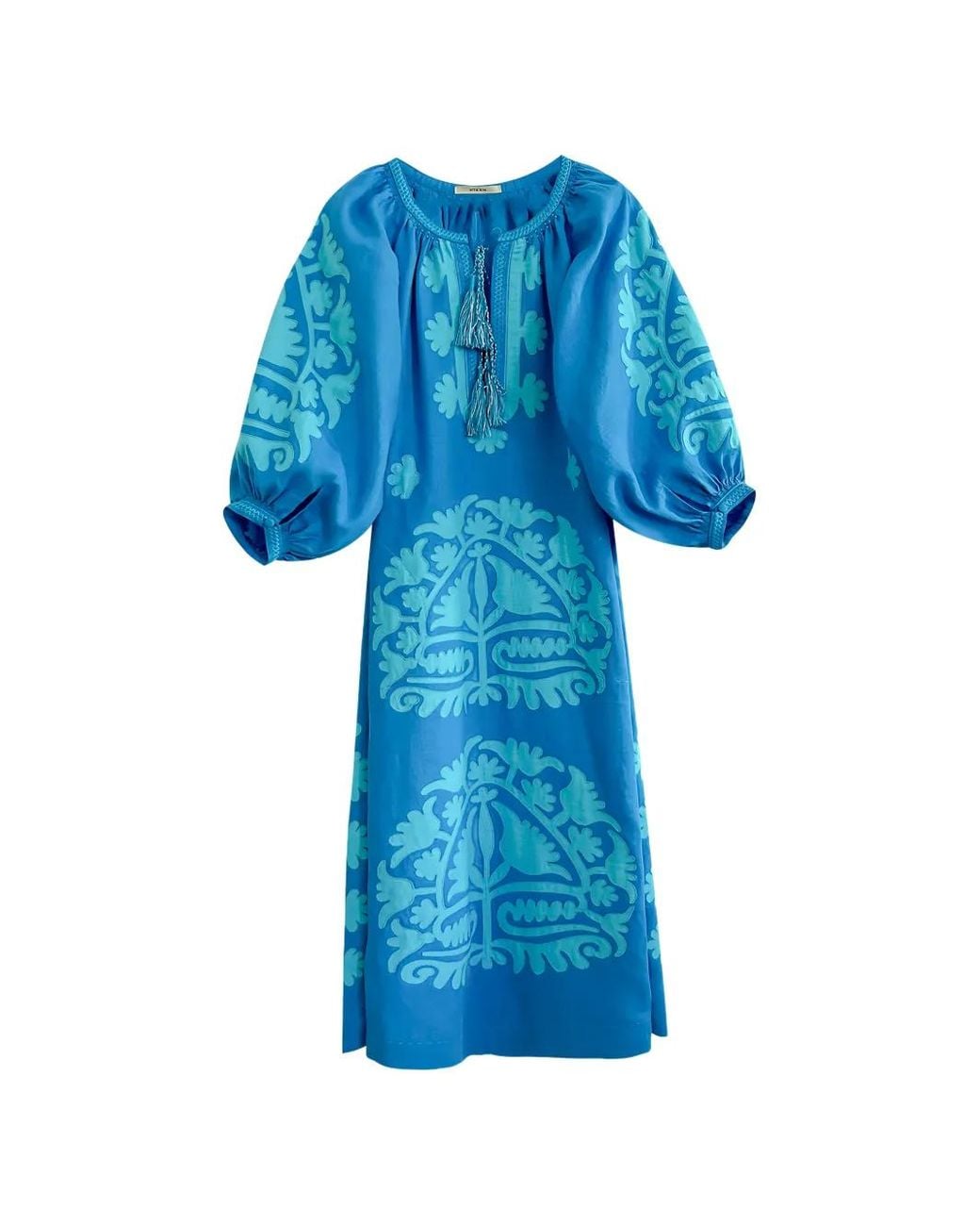 Vita Kin Blue Shalimar Floral Midi Dress