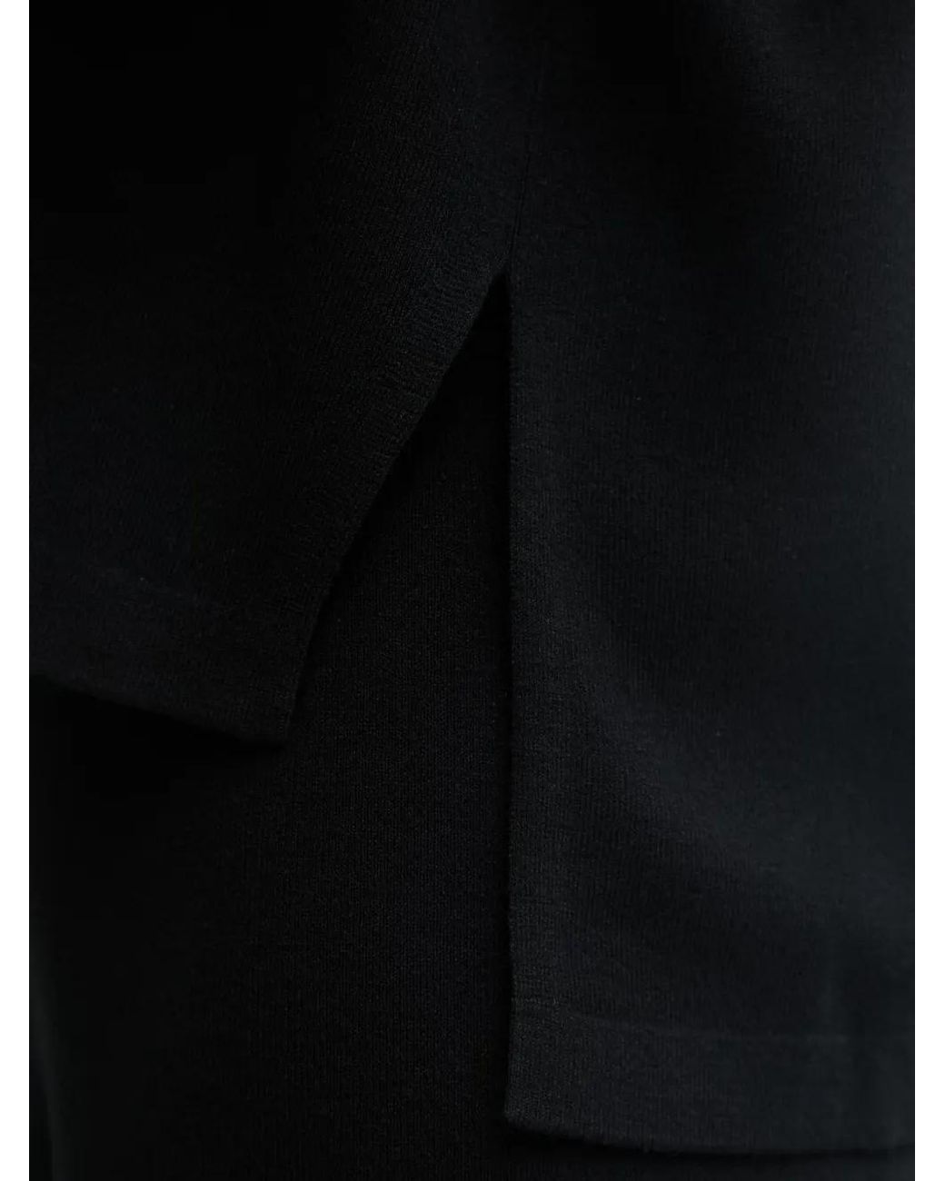 Benetton Blue Hoodie À Lien De Resserrage Et Côtés Fendus