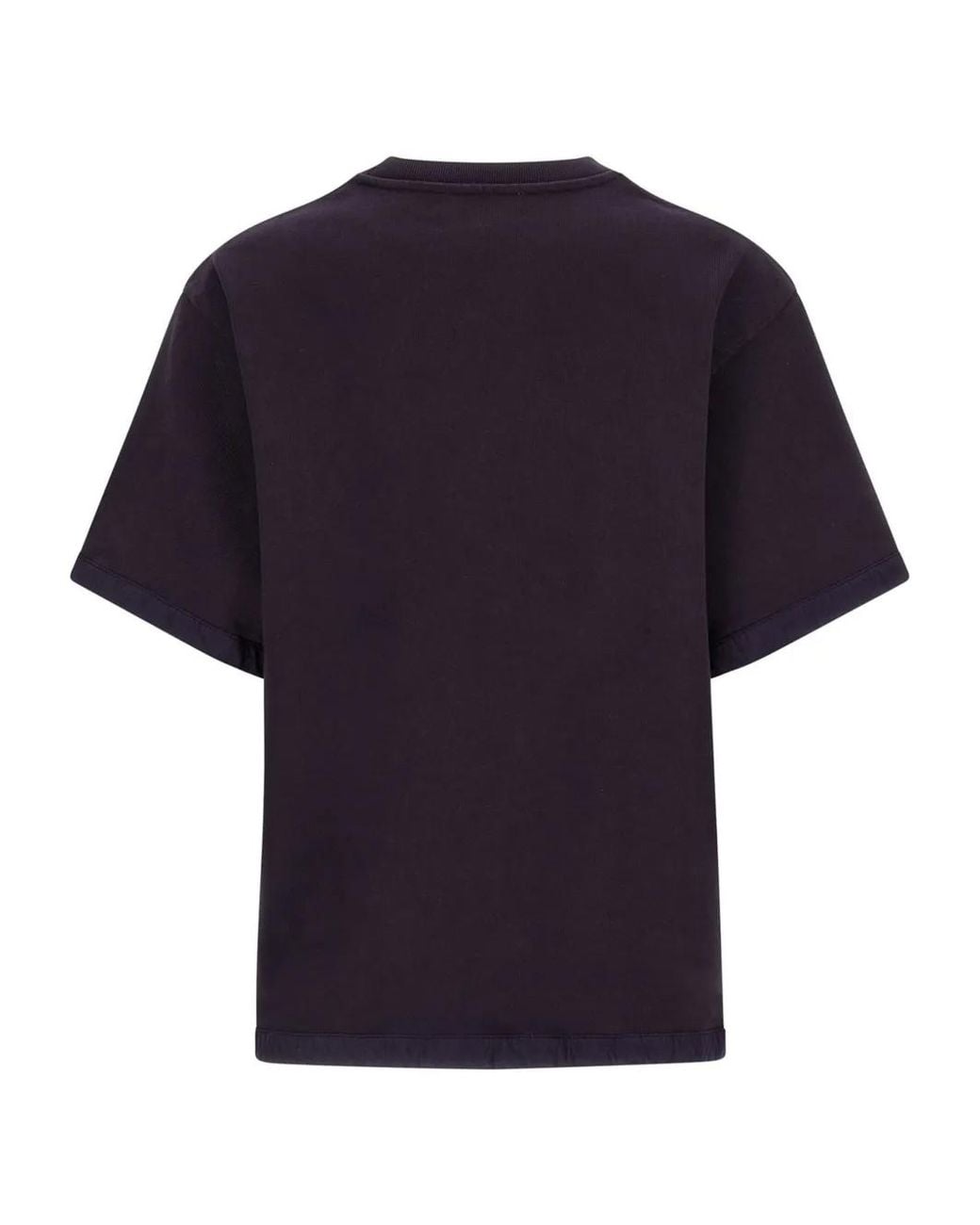 Jil Sander Blue Logo-Patch T-Shirt