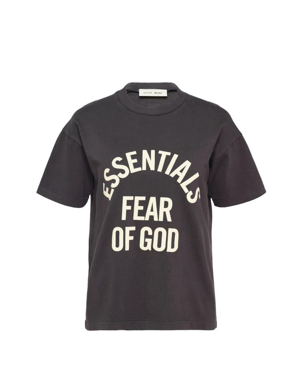 Fear Of God Black Campus Logo-Print T-Shirt