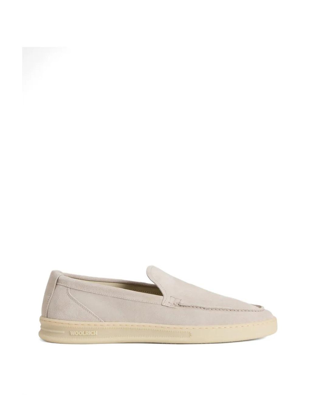 Woolrich White Suede Loafers for men