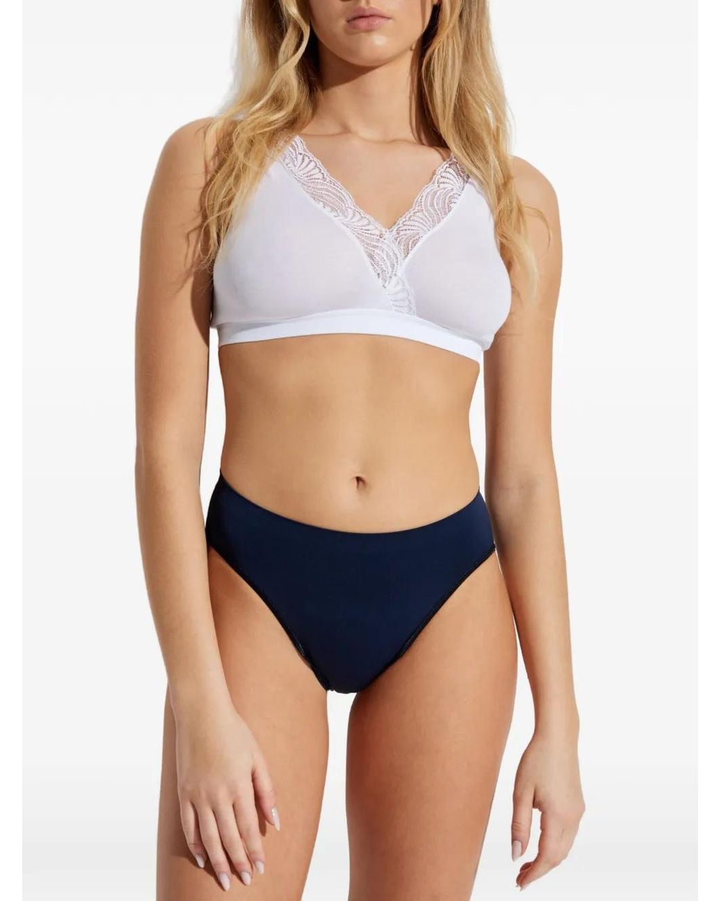 Hanro Blue Elasticated Briefs