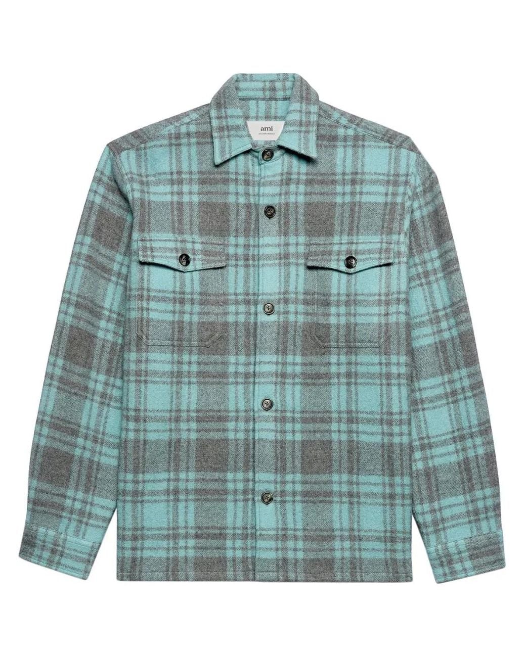 AMI Blue Shirt Jacket