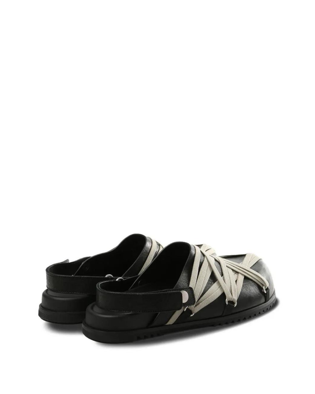 Rick Owens Black Megalace Sandals