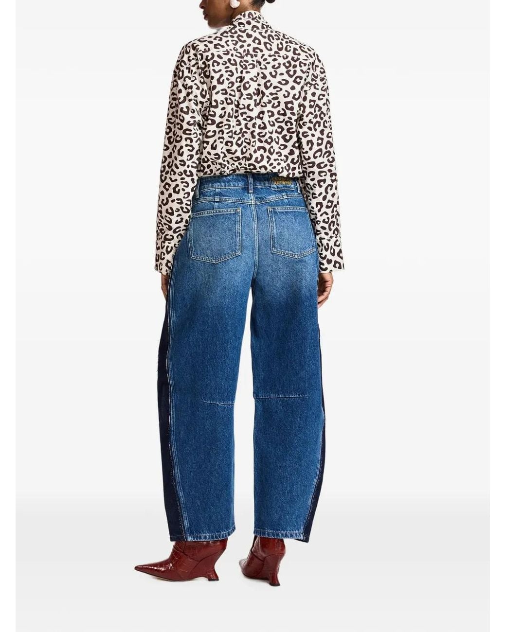 Essentiel Antwerp Blue Kashba Panelled Jeans