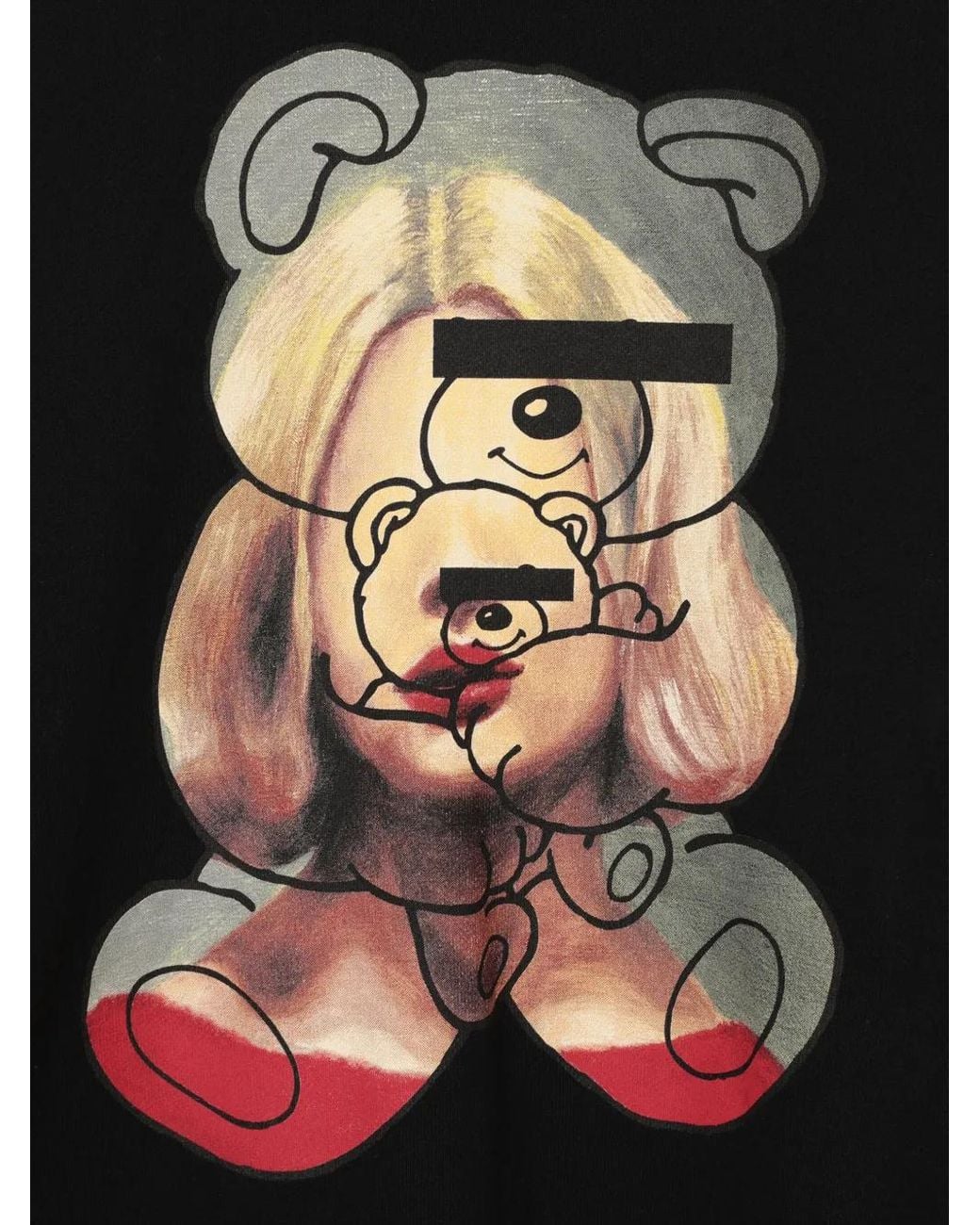 Sudadera Con Oso Estampado Undercover de hombre de color Black