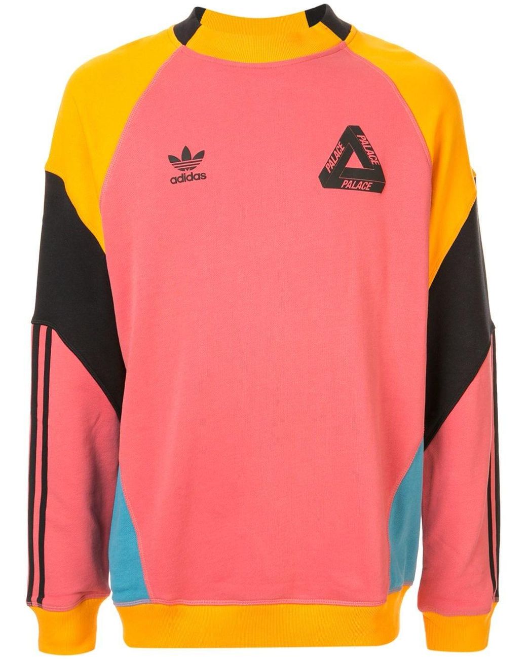 Palace X Adidas Crew Neck Sweatshirt in Pink for | Lyst UK