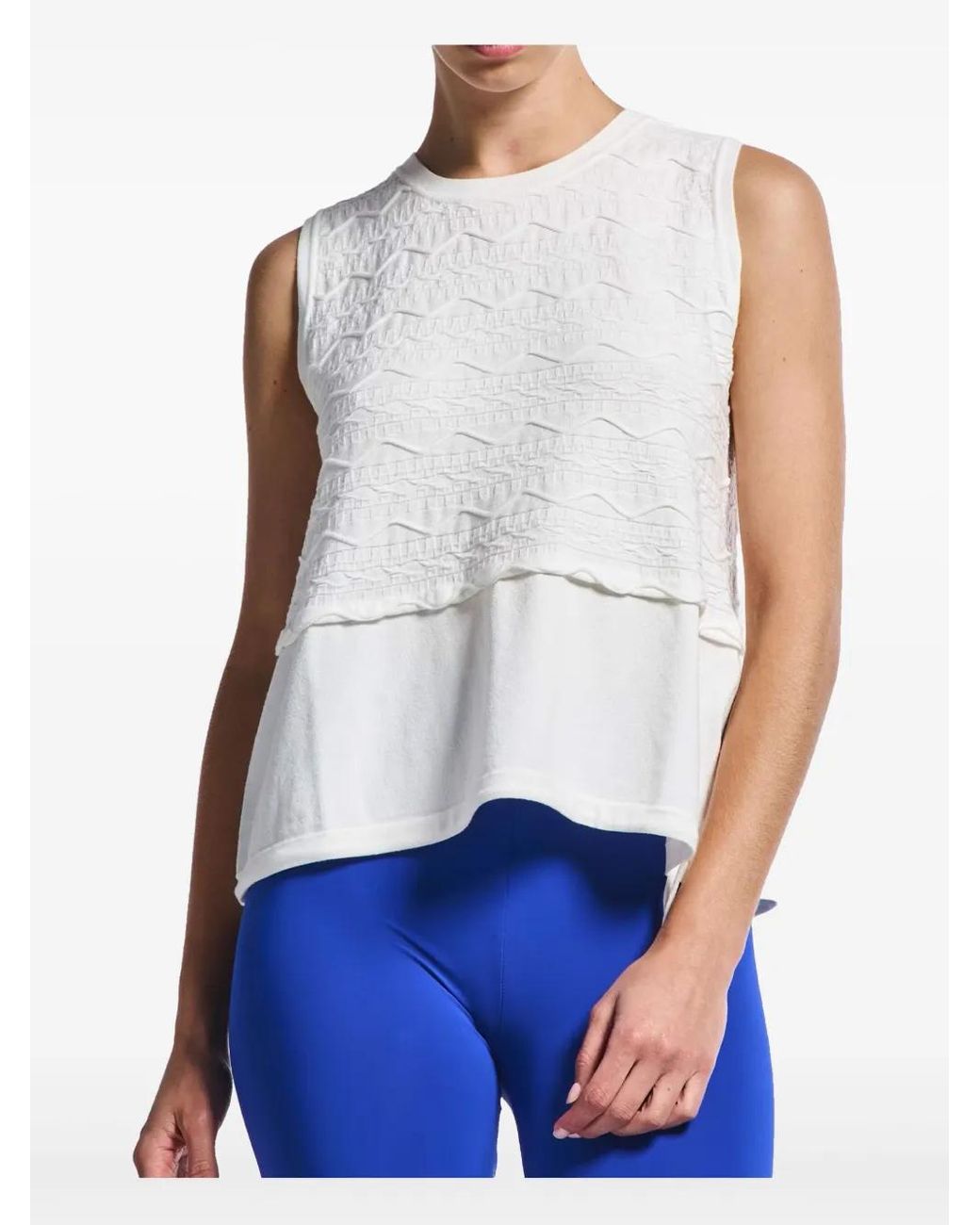 High White Textured Top