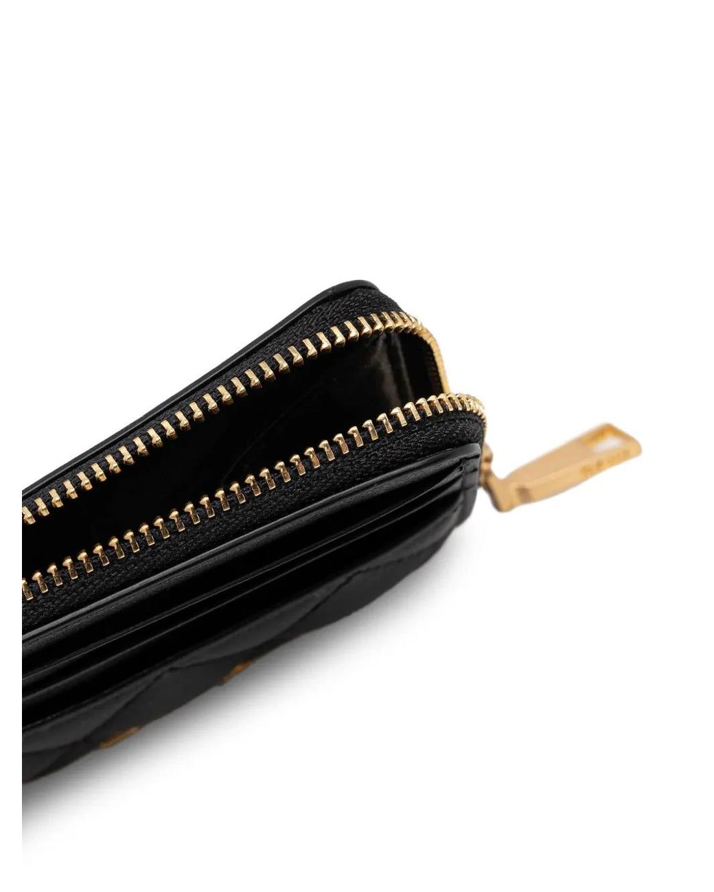 DKNY Black Logo-Lettering Quilted Wallet