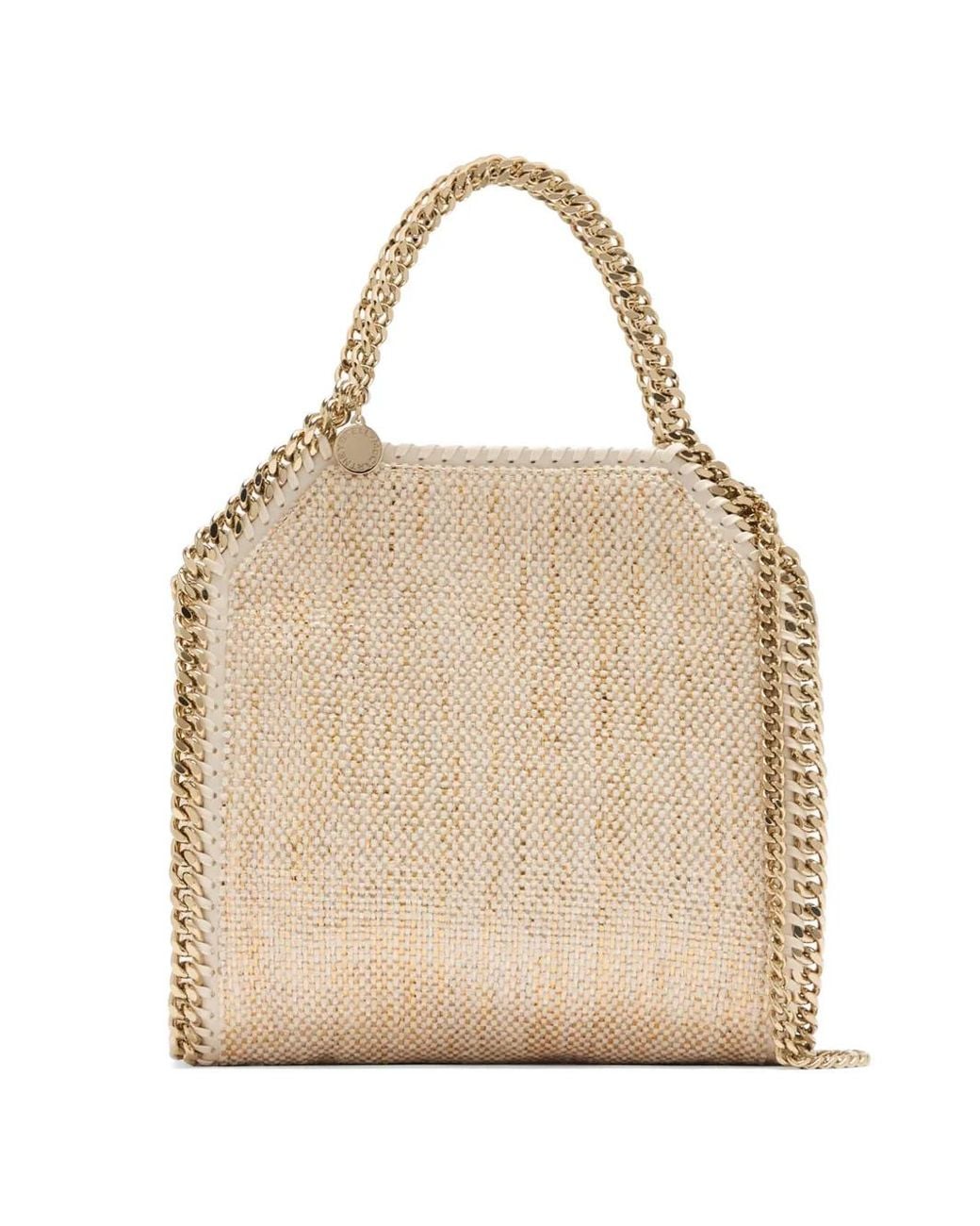 Stella McCartney Natural Falabella Chain-Trim Tote Bag