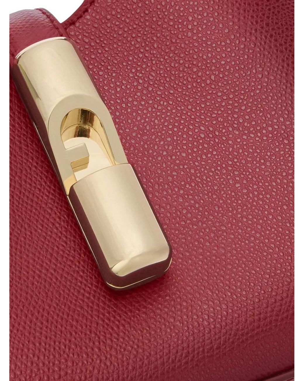 Furla Red Mini Leather Shoulder Bag