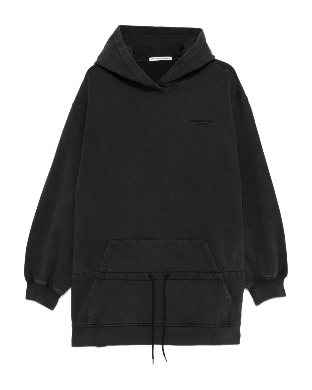 Alexander Wang Black Mini Dress With Hood
