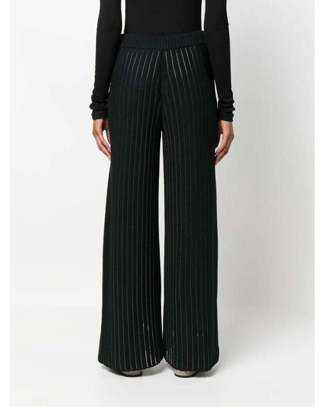 Fabiana Filippi Black Cotton Blend Trousers