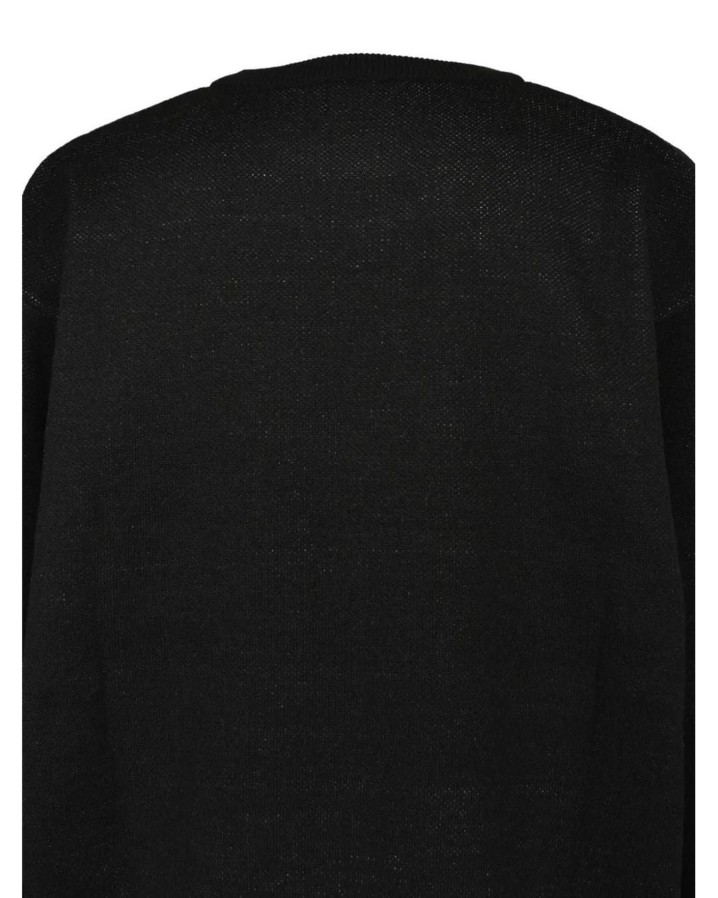 BREATH Black Royal Emblem Crew-Neck Sweater for men