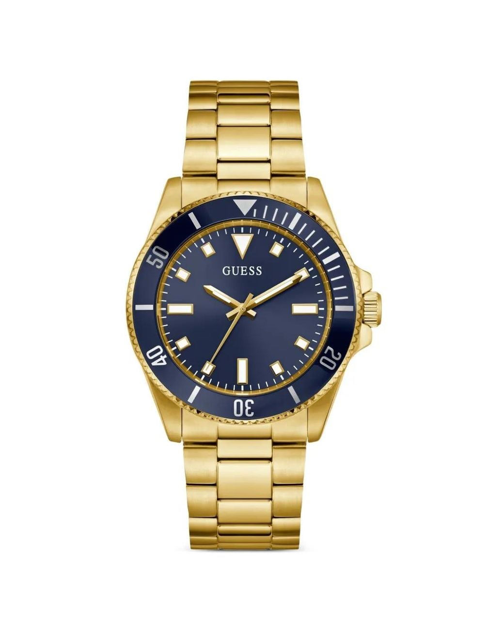Guess Blue Round-Case 41Mm Watch for men