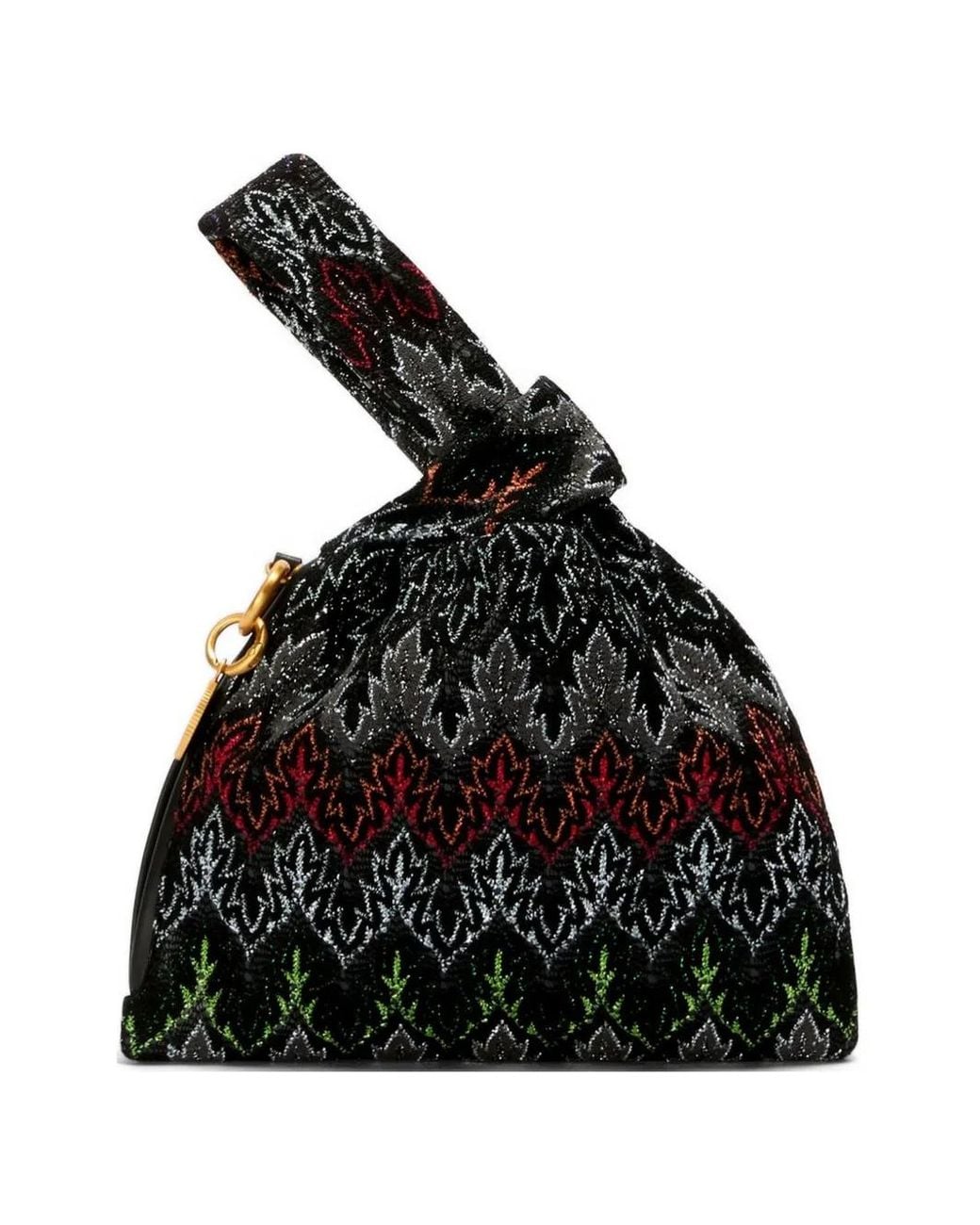 Missoni Black Patterned Tote Bag