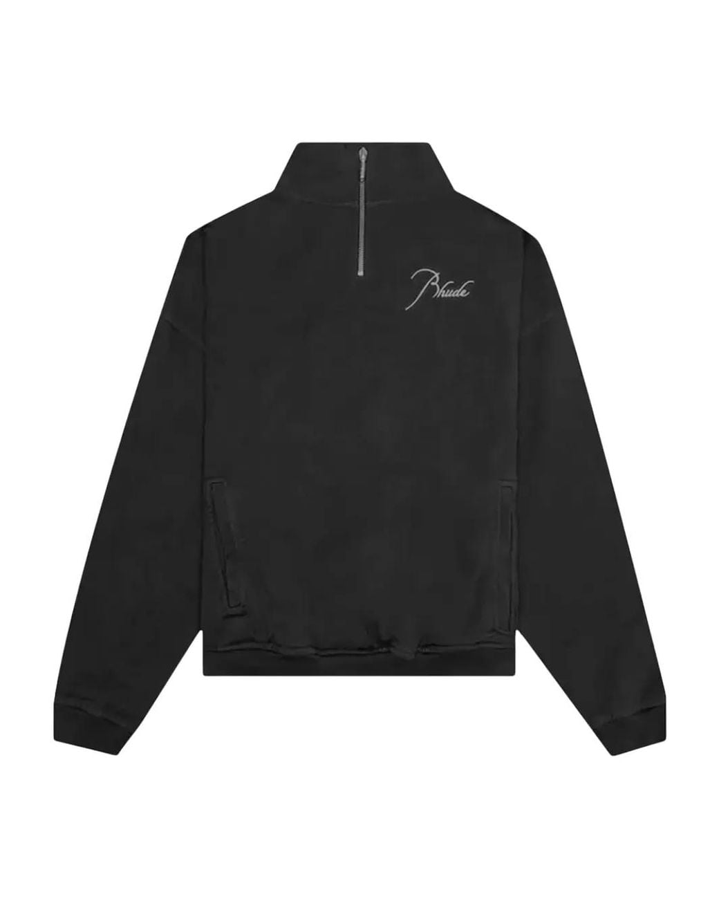 Rhude Black Long-Sleeve Sweater for men