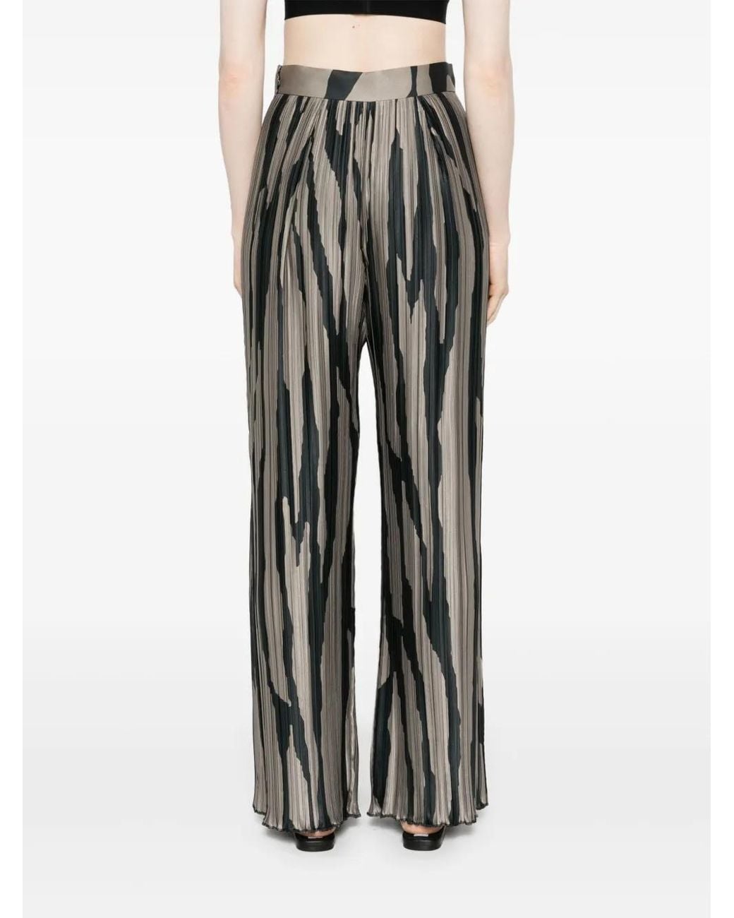 Lanvin Gray Abstract-Print Trousers