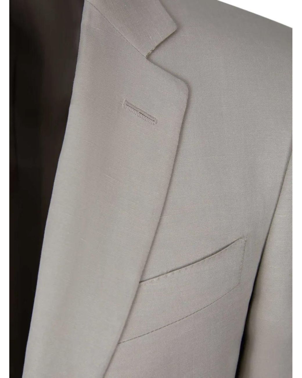 Canali Gray Flap Pocket Blazer for men