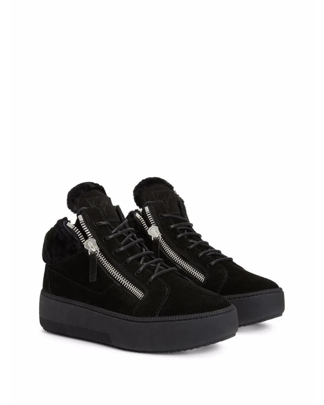 Giuseppe Zanotti Black Kriss Winter Sneakers