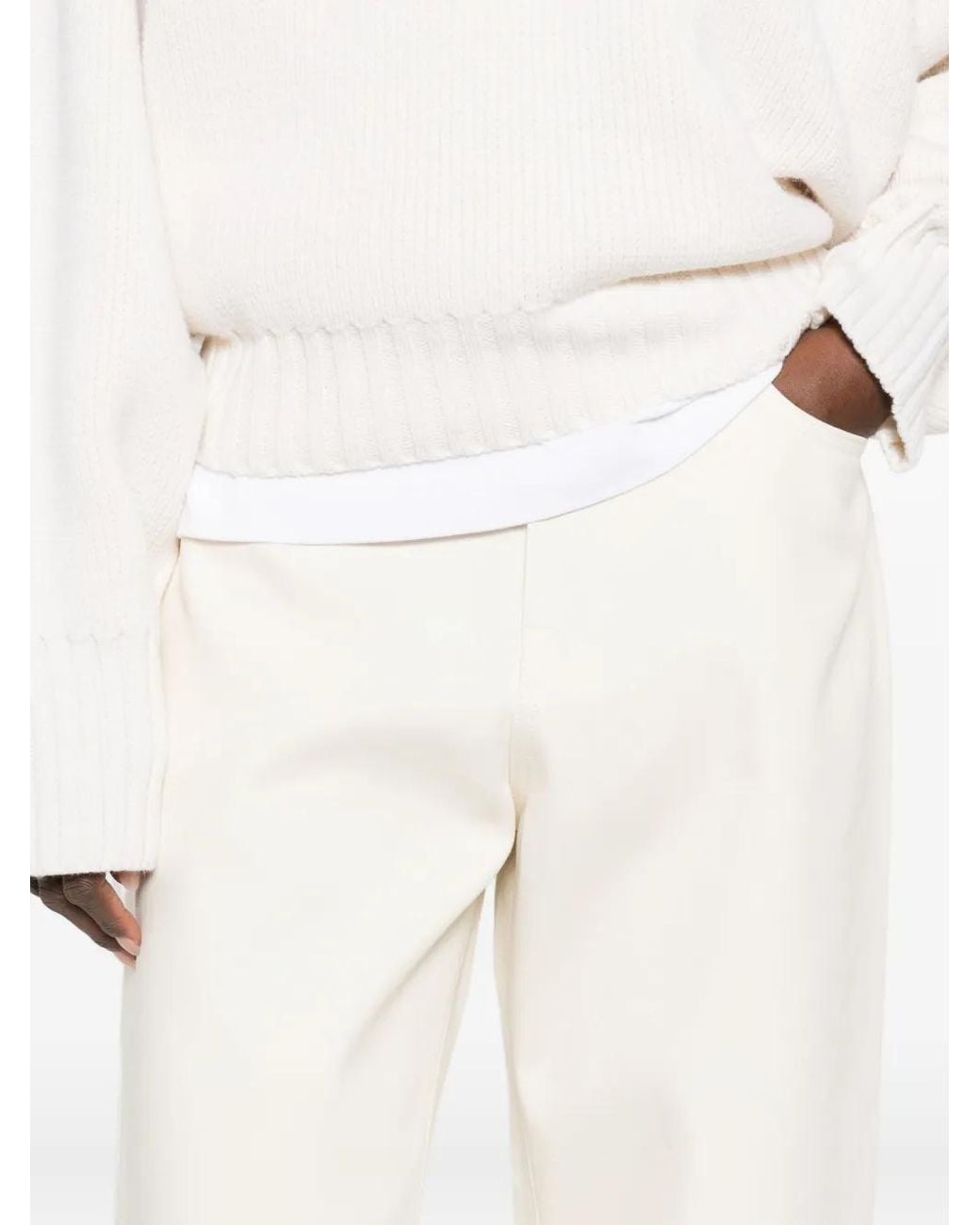 Rohe White Compact Cotton Jeans