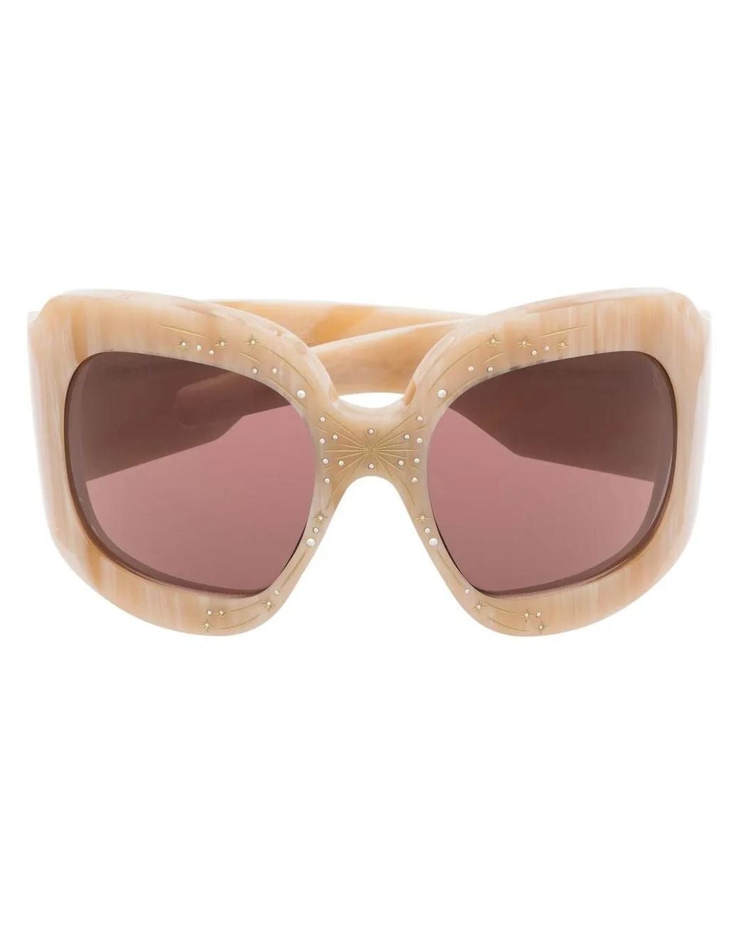 Gucci Pink Oversized Tinted Sunglasses